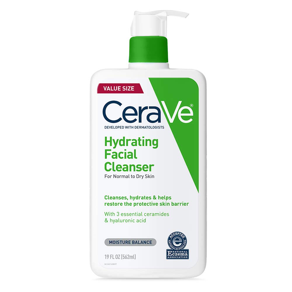 CeraVe CeraVe Hydrating Cleanser with Hyaluronic Acid, Face Wash for Dry Skin, 19oz