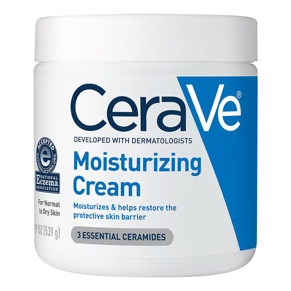 CeraVe CeraVe Moisturizing Cream, Face Moisturizer & Body Cream with Hyaluronic Acid and Ceramides, 19 oz